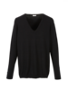 Pullover V-Ausschnitt Schwarz
