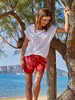 Shorts-Frottee, granatapfel & Kurzarm-Shirt, weiss