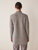 Pullover-Turtleneck, 100 % Yakwolle, hasel melange