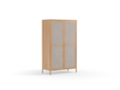  Kleiderschrank Tenso 2-türig, Wollstoff Tano Natur, Buche