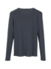 Shirt-Langarm-Ajour, graublau
