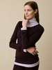 Langarmshirt aus Bio Wolle, aubergine