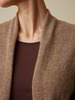 Strickjacke aus Alpakawolle, walnuss melange