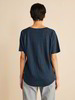 Shirt Kurzarm, navy