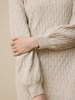 Strickkleid aus Bio-Baumwolle und Wolle, sand melange