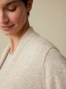Strickjacke aus Alpakawolle, natur melange