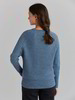 Pullover-Fledermaus, topas blau melange