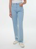 Jeans straight, 100 % Bio-Baumwolle, light blue denim