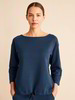 Sweatshirt 3/4 Arm, blaubeere