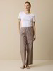 Lange Schlafhose, rose/mokka streif