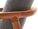 Fauteuil Ketil, Buche, Wollstoff Elverum Mocca