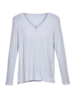Shirt-Langarm, lavendel blau