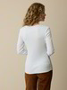 Langarmshirt aus Bio Baumwolle/Wolle, eisblau