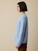 Pullover aus Alpakawolle und Bio-Baumwolle, eisblau