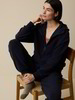 Hoodie aus Bio-Baumwolle, navy