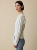 Langarm-Wickelshirt aus Bio Baumwolle/Hanf, eisblau