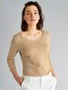 Shirt-3/4 Arm-Ringel, feiner ringel ocker gold