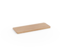 Regal Quintum Fachbrett, Nut unten, V1, Buche