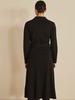Hemdblusen-Kleid Jersey, schwarz