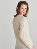 Pullover-Fischgratmuster, offwhite