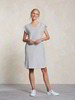 Kleid-A-Linie-geringelt, ringel offwhite/dunkelblau