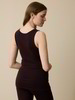 Top aus Bio Wolle, aubergine