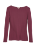 Shirt-Langarm, aubergine