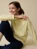 Sweatshirt aus Bio-Baumwolle, pastellgelb