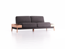 Sofa Alani, B212xT94xH82 cm, Sitzhöhe 44 cm, Buche, mit Bezug Wollstoff Stavang Stein