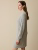Strickkleid aus Bio-Baumwolle und Wolle, grau melange