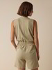 Overall aus Bio-Baumwolle und Leinen, light khaki