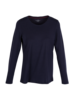 Langarm-Shirt, dunkelblau Vorderansicht