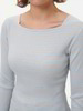 Langarmshirt aus Bio Baumwolle, 37 himmelblau/pfirsich ringel