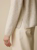 Pullover aus Bio-Baumwolle und Wolle, degradé sand/weiß