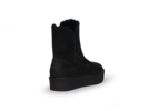 Kurzstiefel mit Wollfutter, schwarz