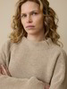 Pullover aus Alpakawolle, natur melange