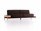 Sofa Alani, B252xT94xH82 cm, Sitzhöhe 44 cm, Buche, mit Bezug Wollstoff Stavang Torf