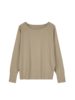 Langarmshirt aus Bio Baumwolle, light khaki
