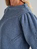 Strick-Pullover, blau melange