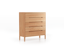 Highboard Tenso, Breite 100.2, 5 Laden, Buche