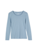 Langarmshirt aus Bio-Baumwolle, kornblume