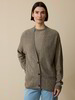Strickjacke aus Yakwolle, hasel melange