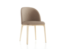 Stuhl Belmont ohne Armlehne 54X60/45X83/48 cm, mit Bezug, Wollstoff Stavang Sand (66), Esche