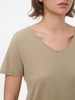 Kurzarmshirt aus Bio Baumwolle, light khaki