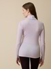 Rollkragenshirt aus Bio Wolle, orchidee