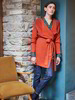 Strick-Cardigan, Orange