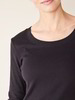 Shirt Langarm, schwarz