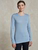 Langarm-Shirt, pastellblau