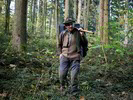 Fritz Wolf im Wald unterwegs