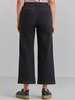 Culotte Jeans, black washed denim